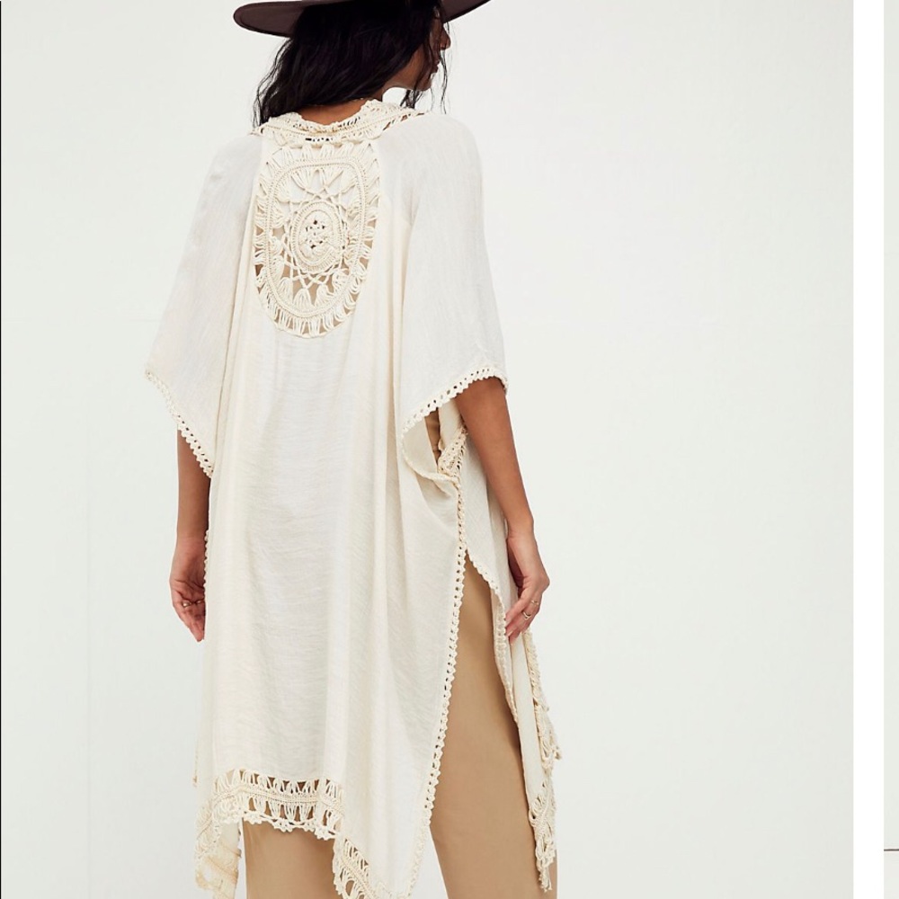 Sundial Crochet Kimono Free People